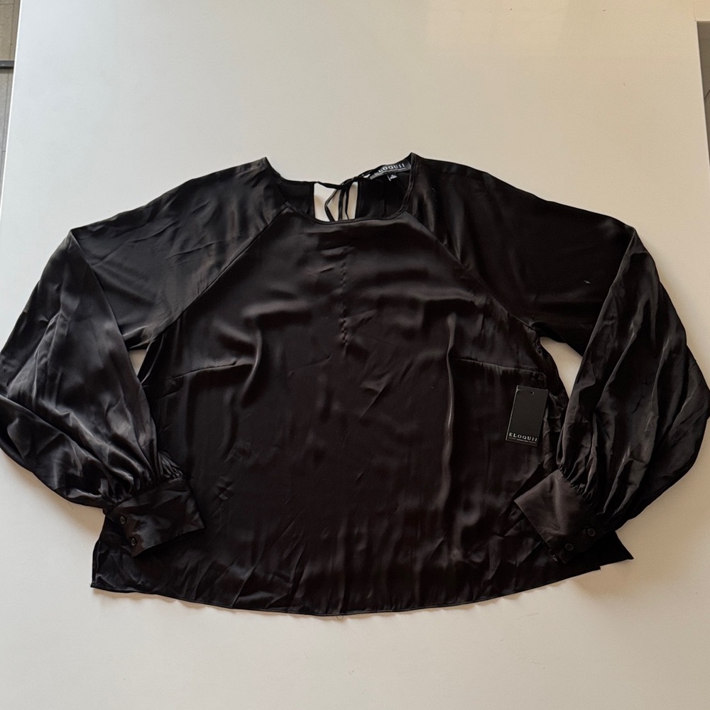 Eloquii Elegant Black Blouse